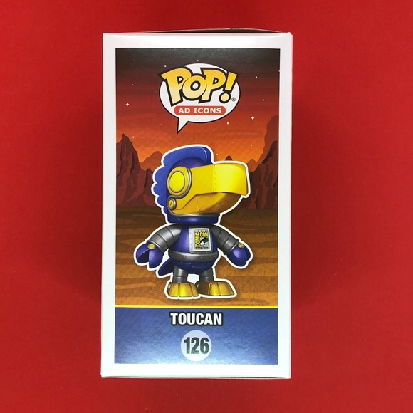 Funko Pop! Toucan As Robot Metallic Blue SDCC Fall 2021 #126 Exclusive Comic Con - Picture 4 of 6